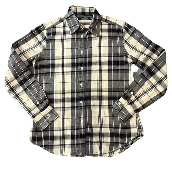 Lauren Ralph Lauren Plaid Button Down Size Small - Picture 1 of 3
